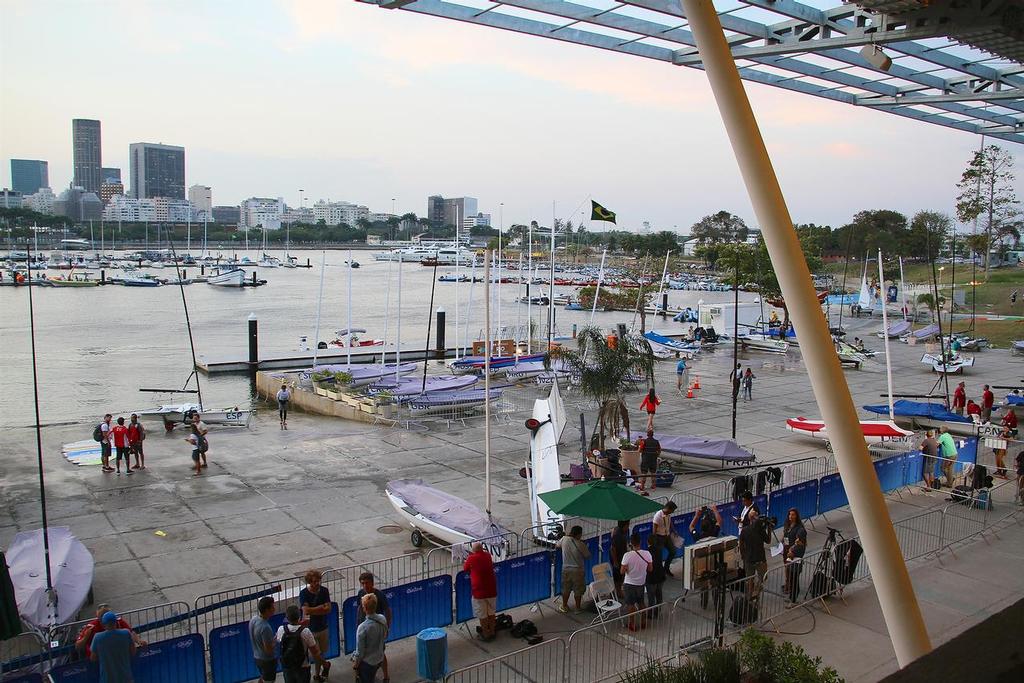 Olympic harbour Marina da Gloria, Rio de Janerio in the early evening after the squall passed. © Richard Gladwell www.photosport.co.nz